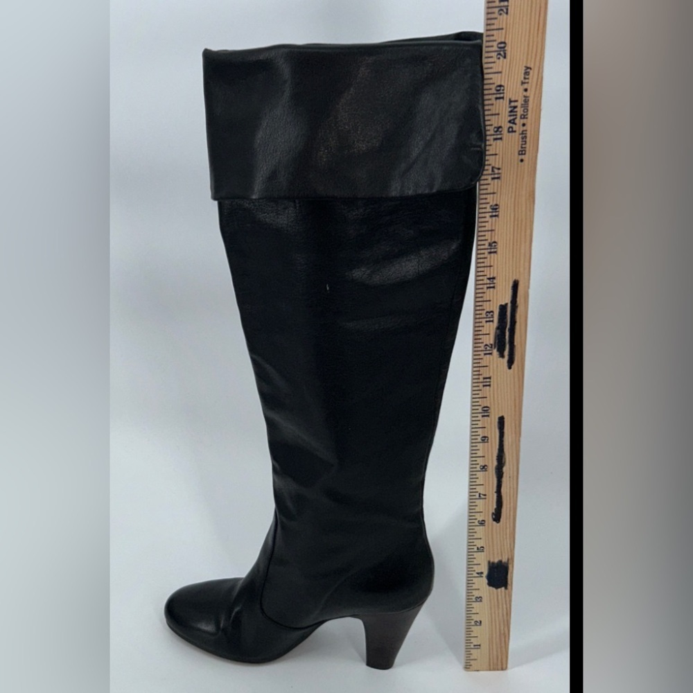 ASH Black Leather Knee-High Heeled Boots Women’s EU 39 / US 8–8.5 - Picture 6 of 10